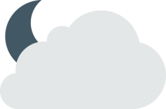 Cloudy Night Svg Line Art, Free Vectors File